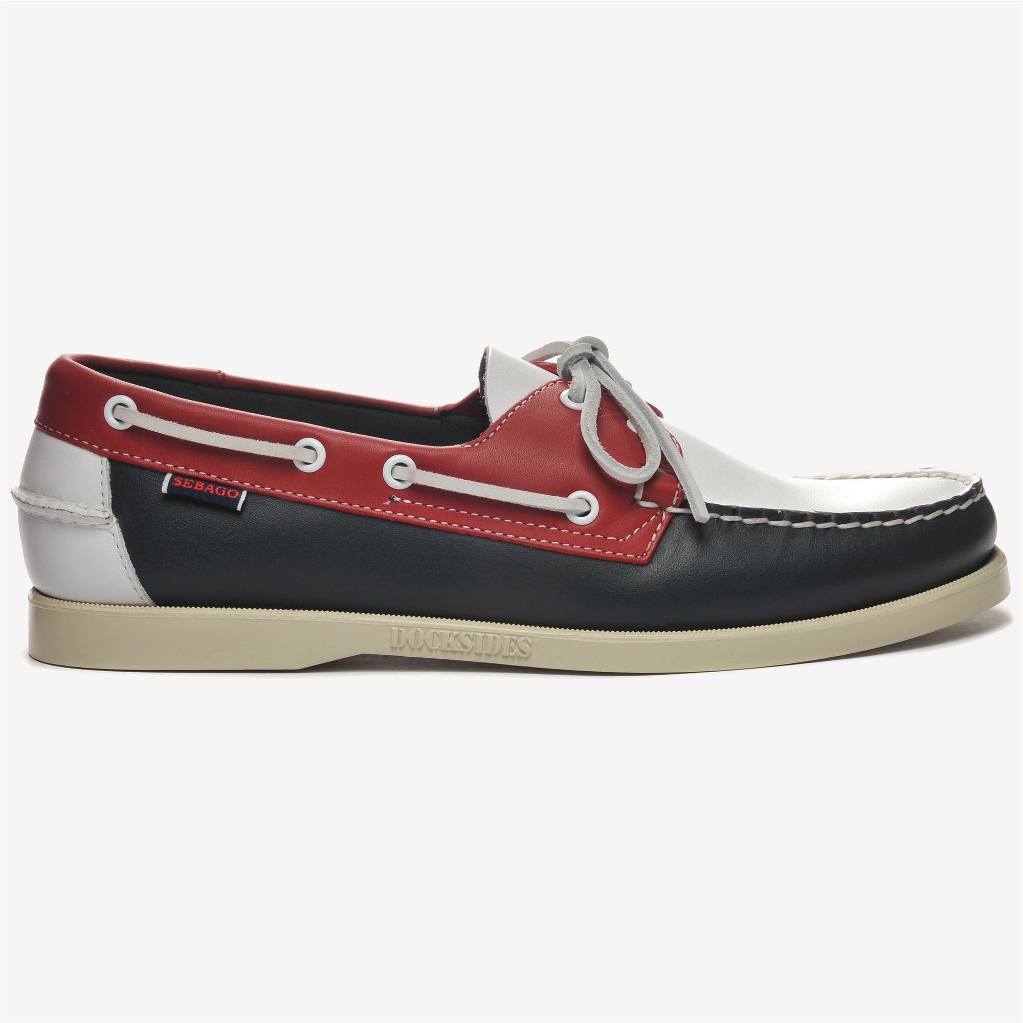Docksides Man PORTLAND SPINNAKER Mocassin NAVY-RED-WHITE