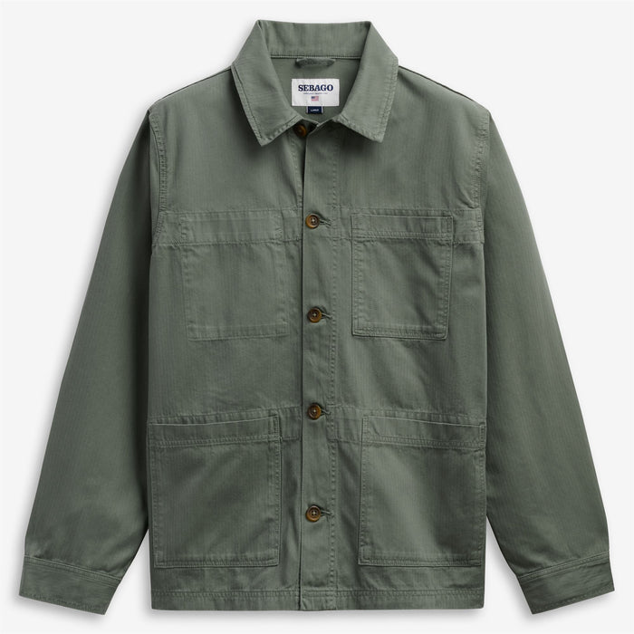 DORR HERRINGBONE - Jackets - Jacket - Unisex - Green Lichen