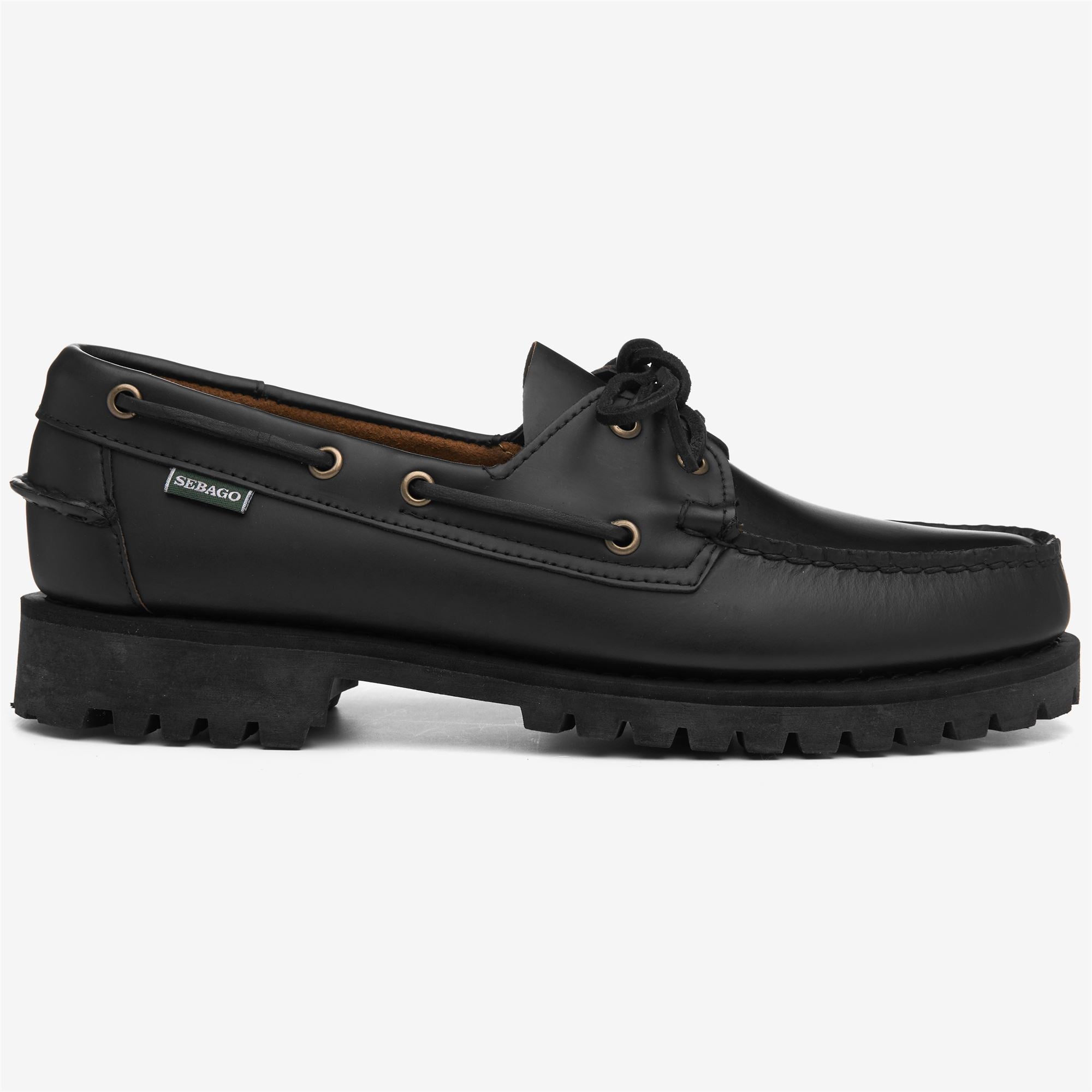 <美品>SEBAGO ブラック モカシン UB76111PW___924_a5f4f925-5462-