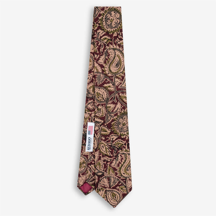 EASTBROOK TIE - Small Accessories - Tie - Man - Fancy Beige-Green-Bordeaux