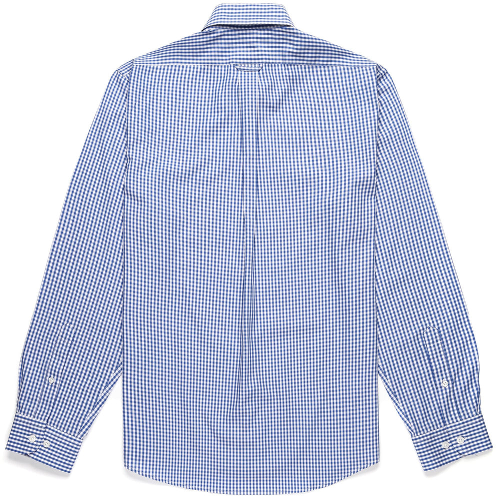 SHIRTS Unisex OAKFIELD Button  Down WHITE-BLUE Dressed Front (jpg Rgb)	