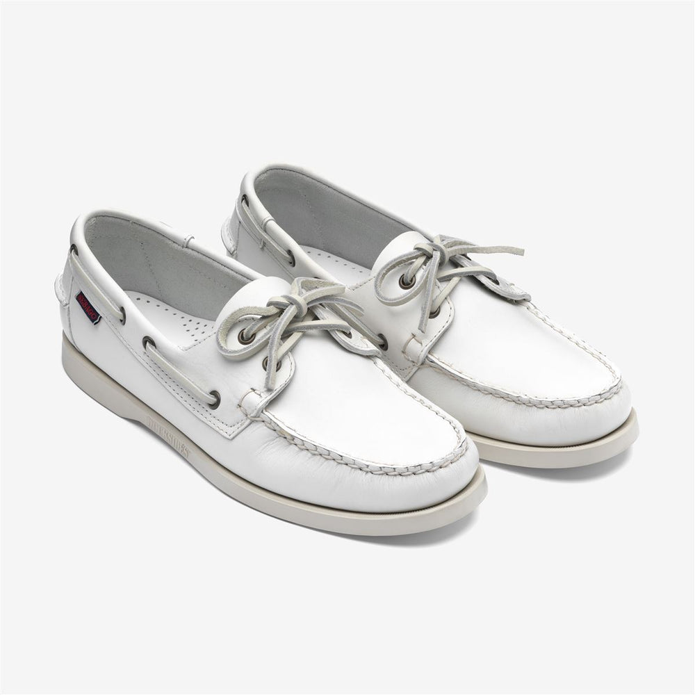 Grey White Men's Nautical Leather Moccasin Boat Shoes 02