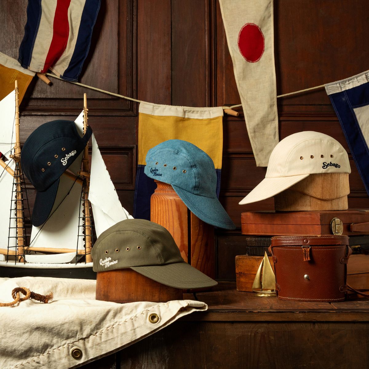 Sebago: Sebago x 
Quaker Marine Supply The exclusive limited edition collaboration between two icons of the sailing tradition