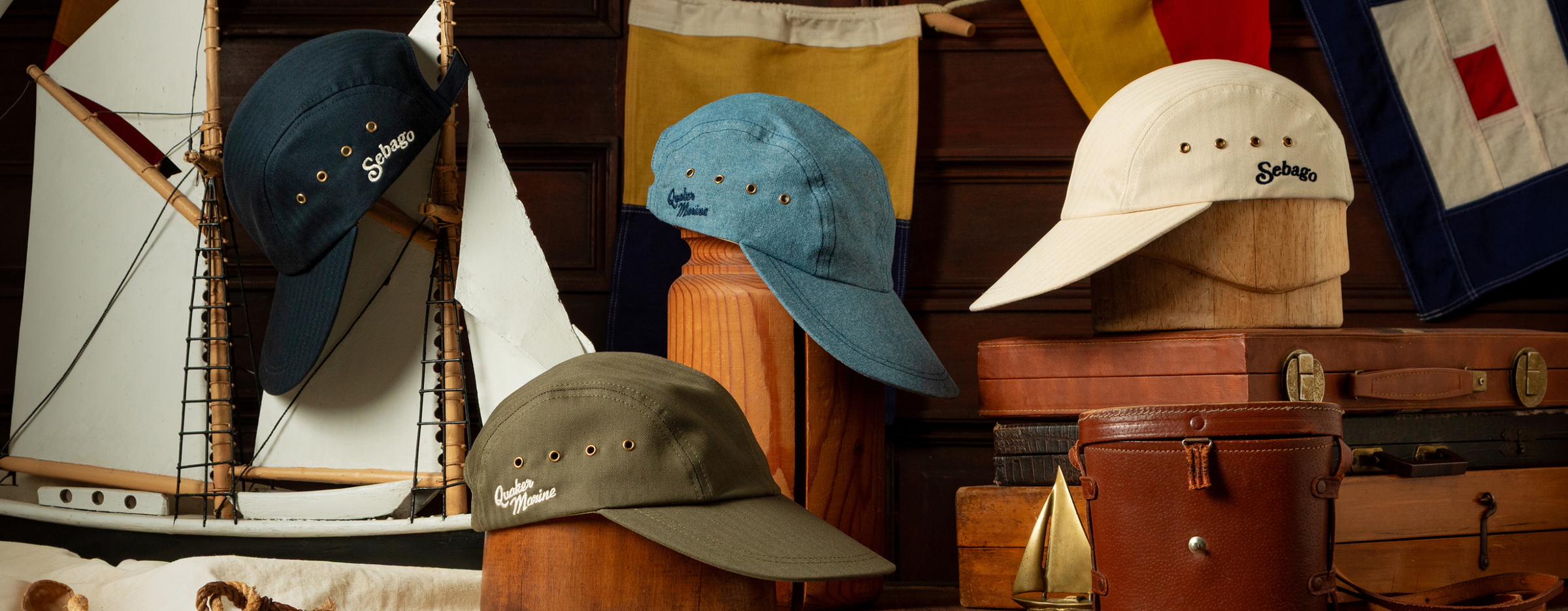 Sebago: Sebago x 
Quaker Marine Supply The exclusive limited edition collaboration between two icons of the sailing tradition