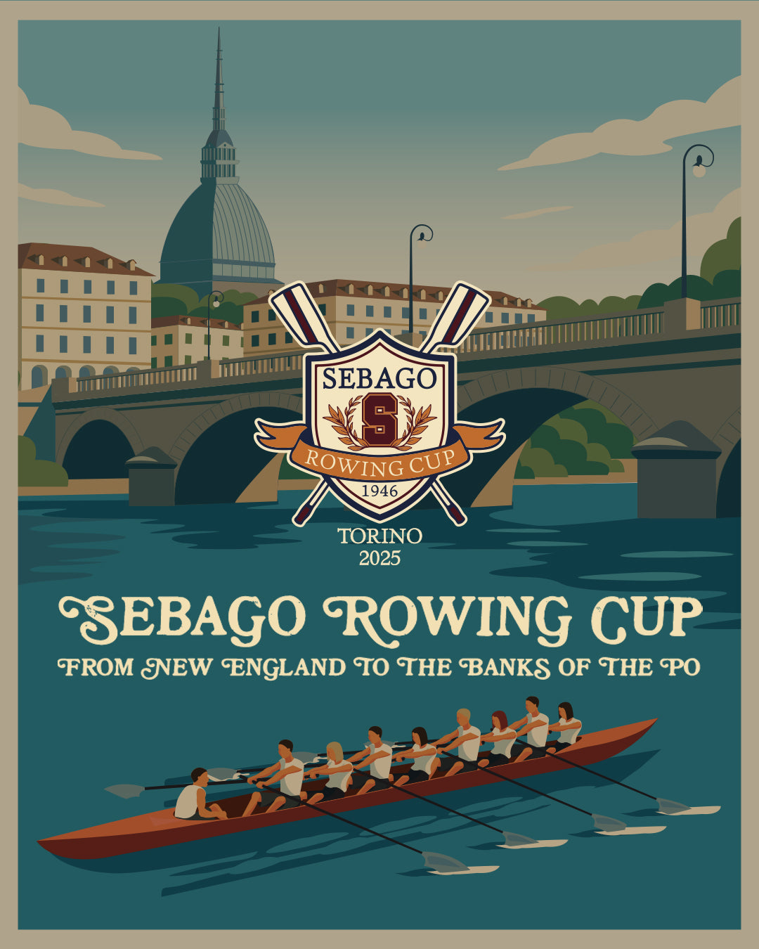 Sebago: Sebago Rowing Cup. From New England to the banks of the Po