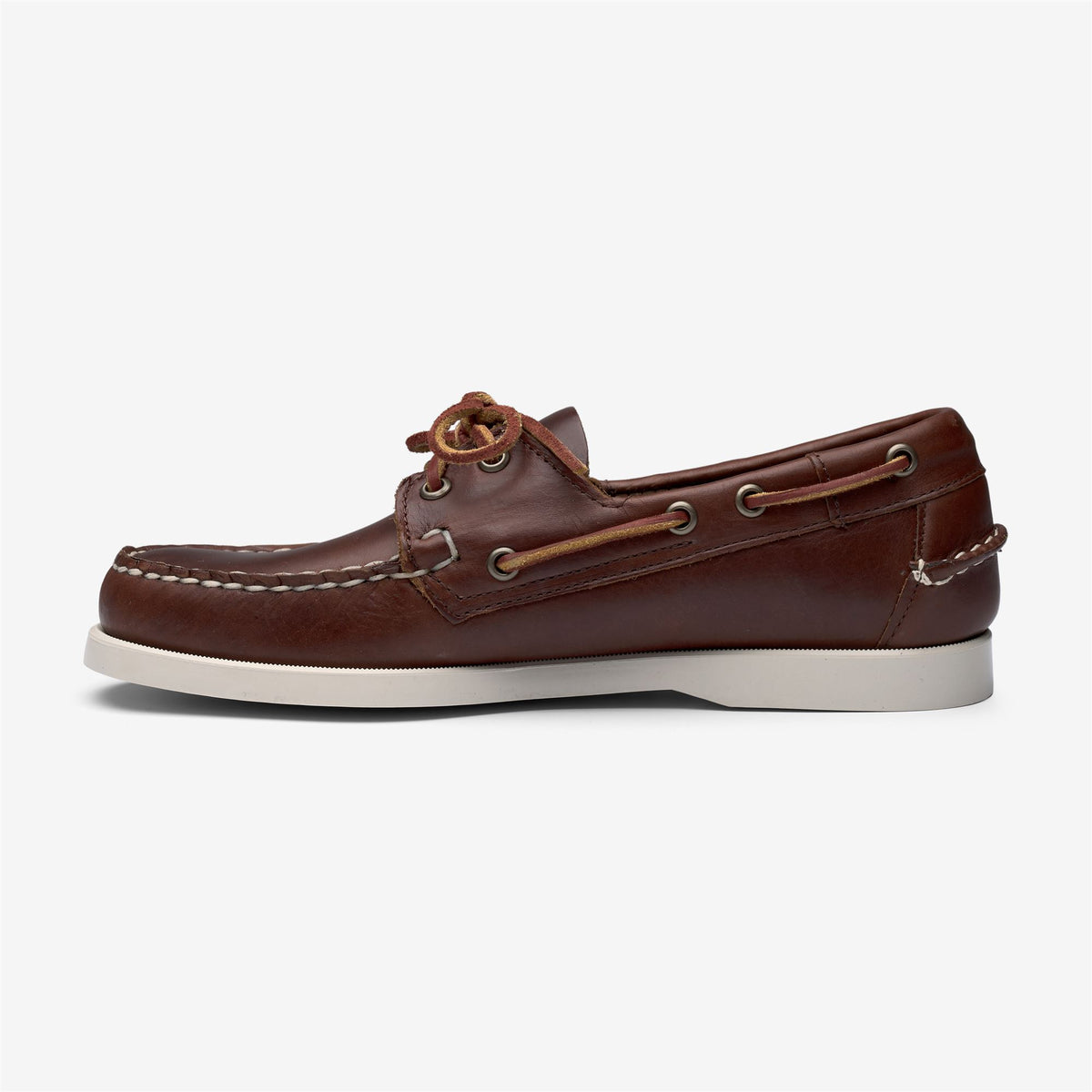 Brown Men's Leather Boat Shoe