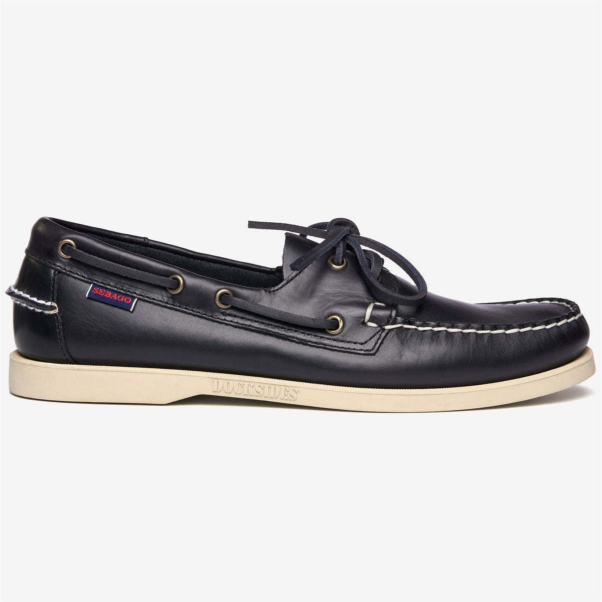 Blue Men's Leather Boat Shoe