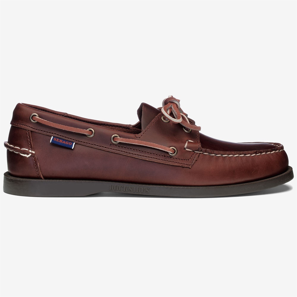 Brown Men's Waxed Leather Docksides for Yachting | Sebago