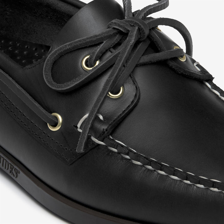 Marineblaue Herren-Yachtmokassins aus gewachstem Leder 6
