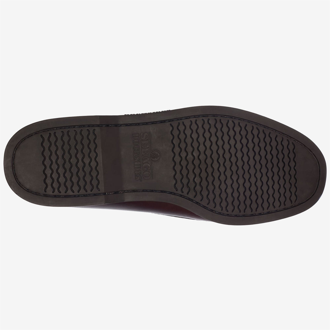 Brown Men's Waxed Leather Docksides for Yachting main