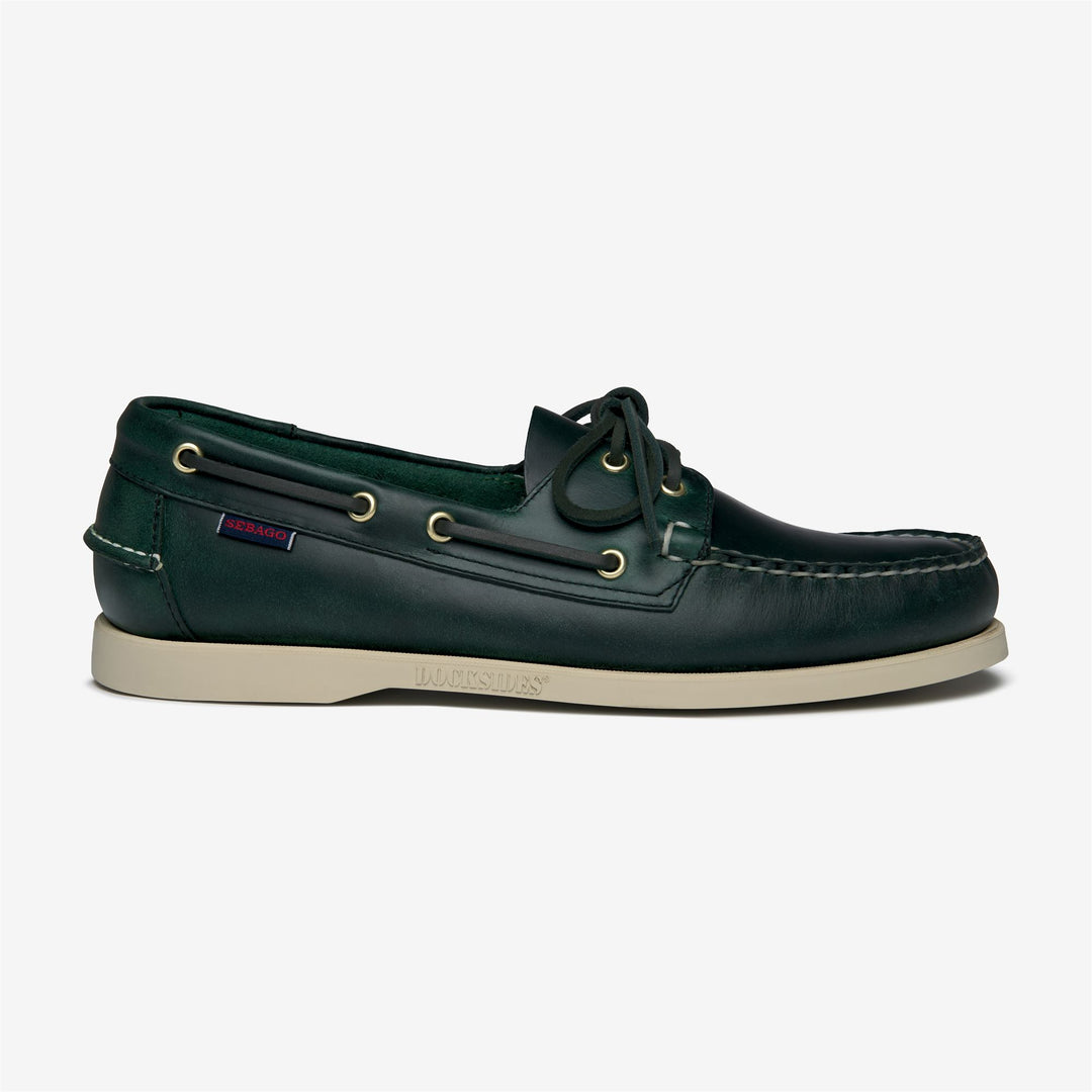DOCKSIDES PORTLAND WAXED - Docksides - Mocassin - Uomo - GREEN FOREST 01