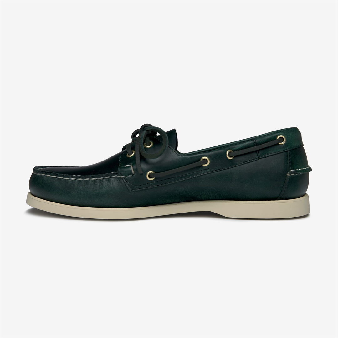 Zapatos náuticos tipo mocasín para hombre color verde bosque main