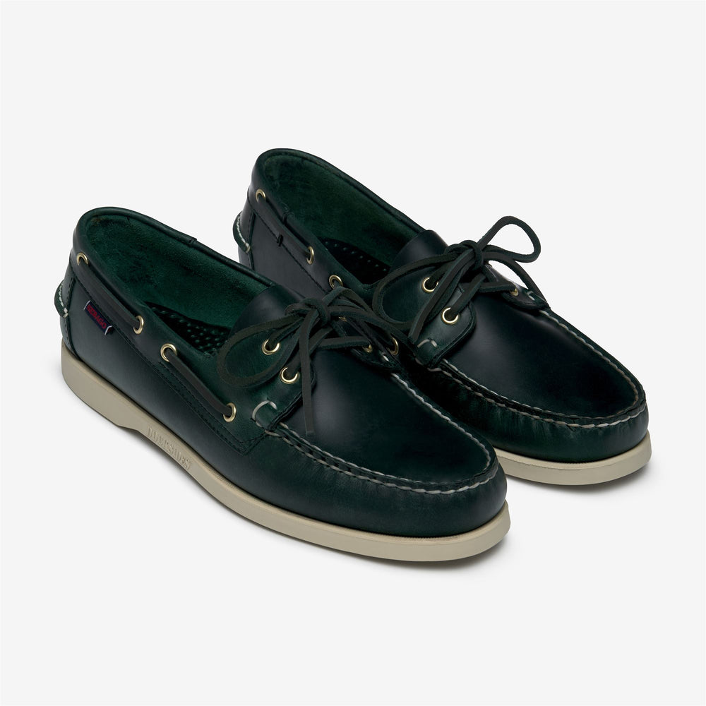 DOCKSIDES PORTLAND WAXED - Docksides - Mocassin - Uomo - GREEN FOREST 02