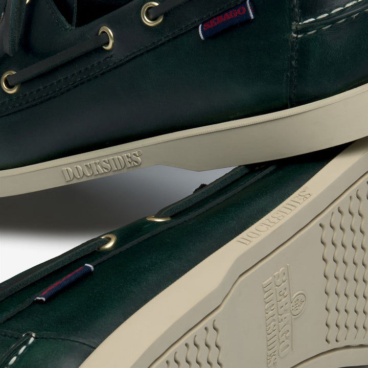 Zapatos náuticos tipo mocasín para hombre color verde bosque 5