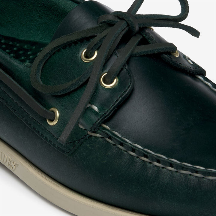 Zapatos náuticos tipo mocasín para hombre color verde bosque 6