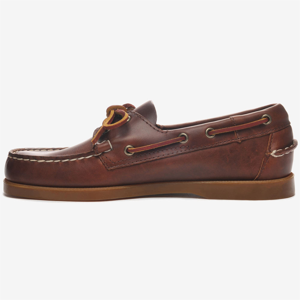 靴 Shinzone SEBAGO DOCKSIDES PORTLAND WAXED Portland Waxed - Brown & Dark Ocra – Sebago-USA