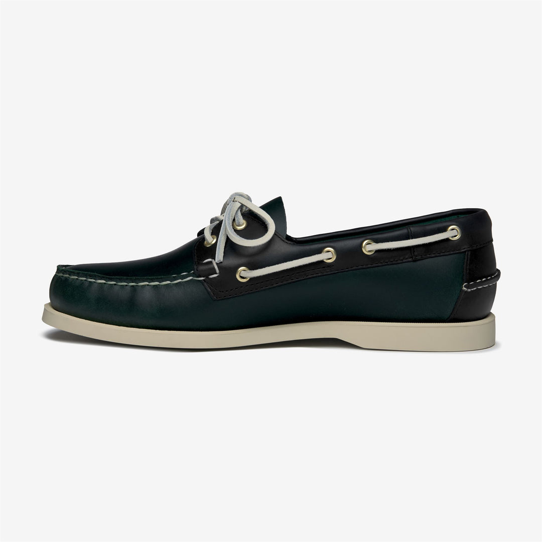DOCKSIDES PORTLAND WAXED - Docksides - Mocassin - Man - GREEN FOREST-BLUE NAVY main