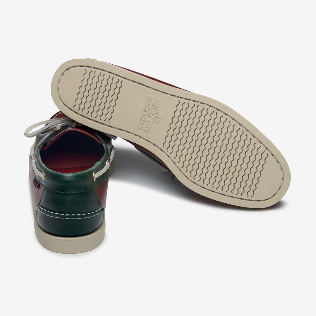 DOCKSIDES PORTLAND WAXED - Docksides - Mocassin - Uomo - DK RED- GREENFOREST main
