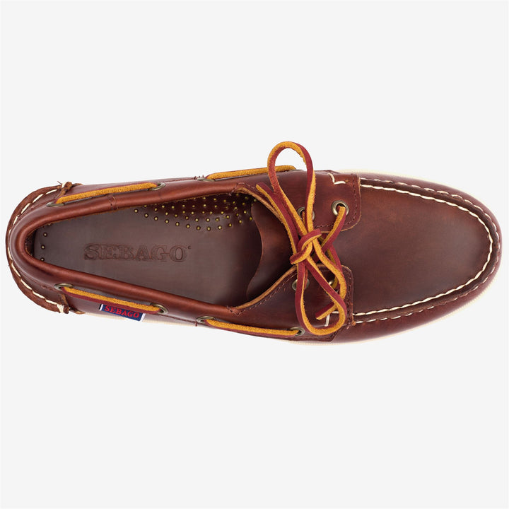 Chaussures bateau mocassins nautiques marron pour hommes 4