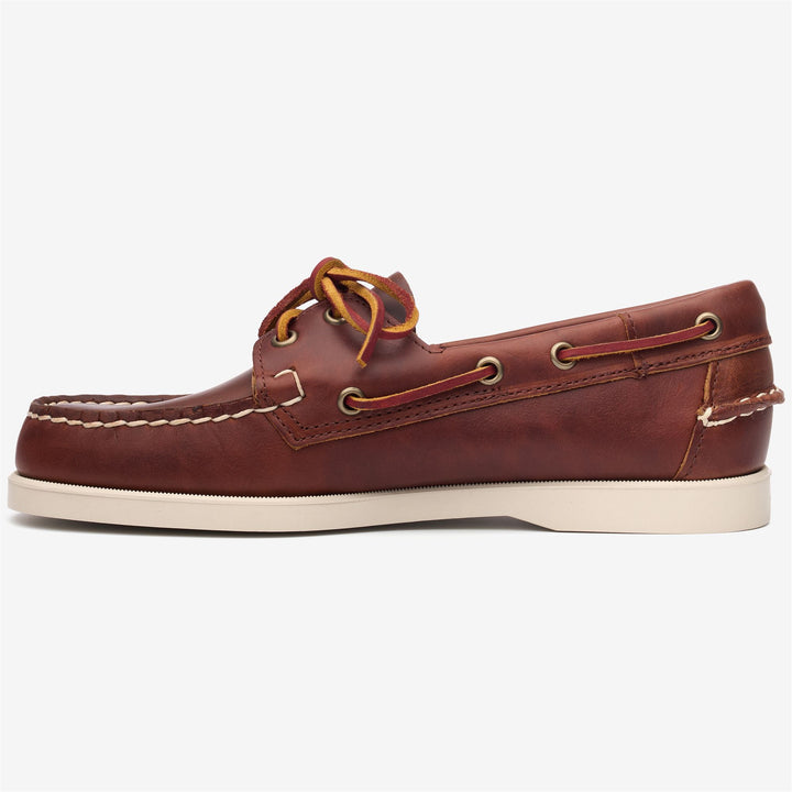 Chaussures bateau mocassins nautiques marron pour hommes 3