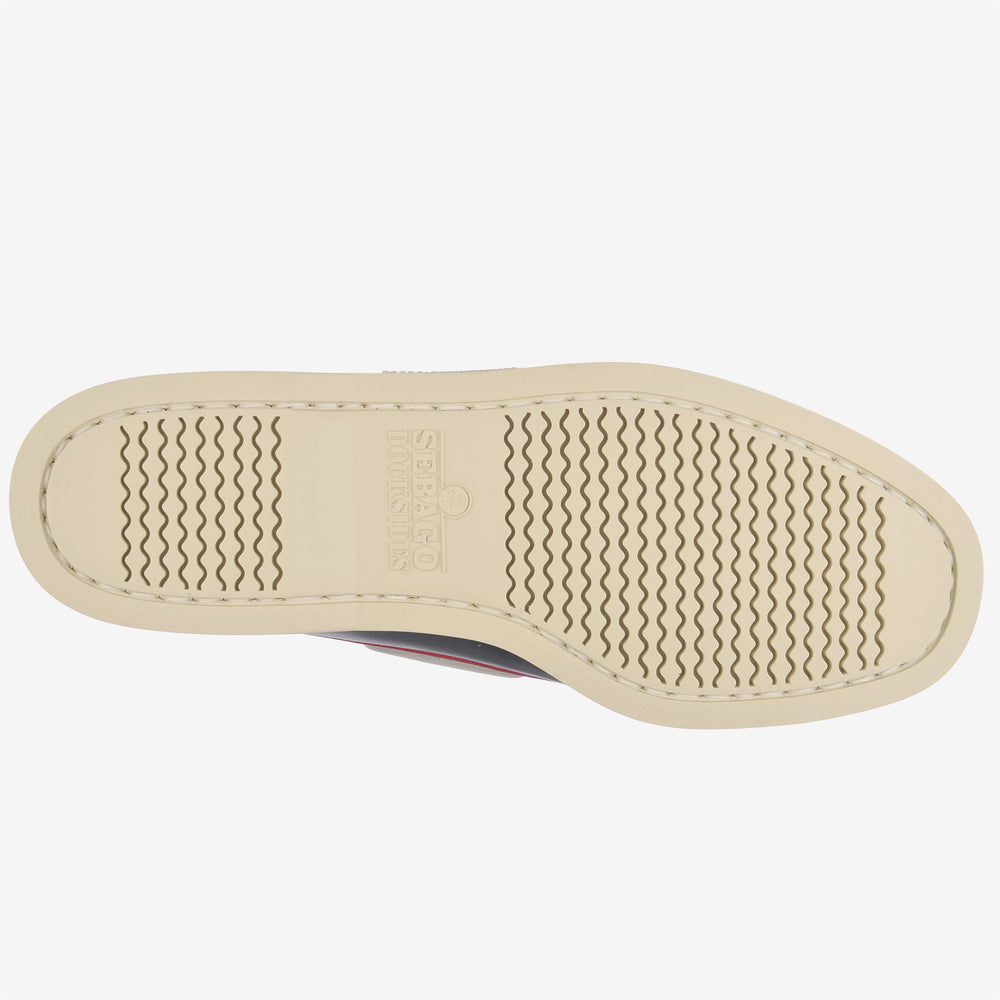 Navy Blue Men's Leather Yachting Moccasin Boat Shoes 02