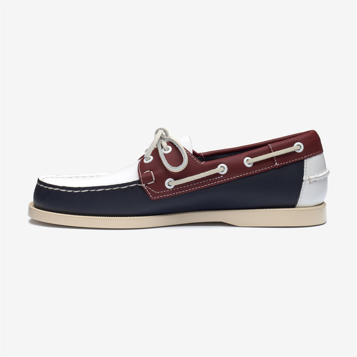 Navy Blue Men's Leather Yachting Moccasin Boat Shoes 3