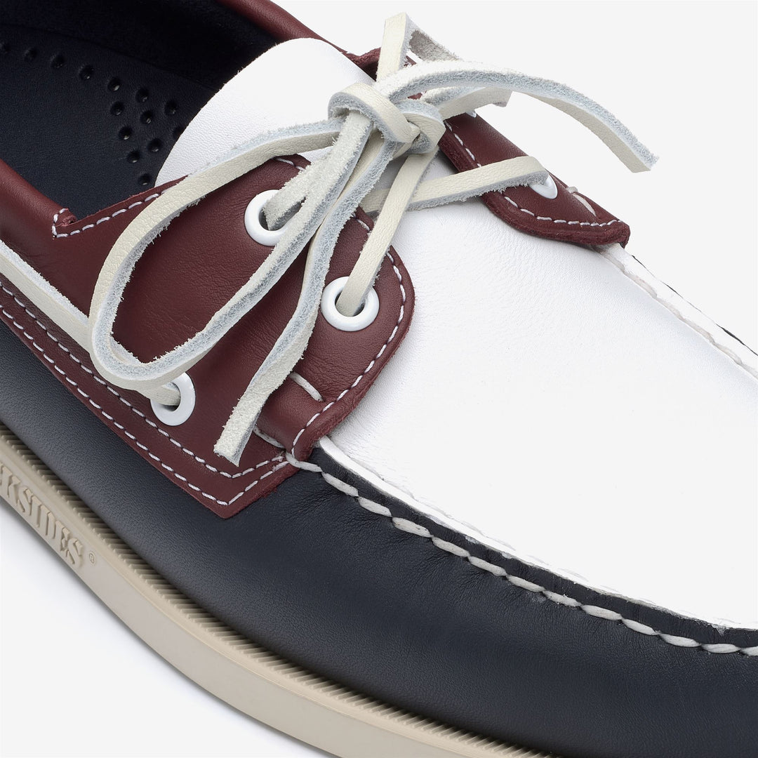 Mocassini da Barca in Pelle Uomo Blu Navy main