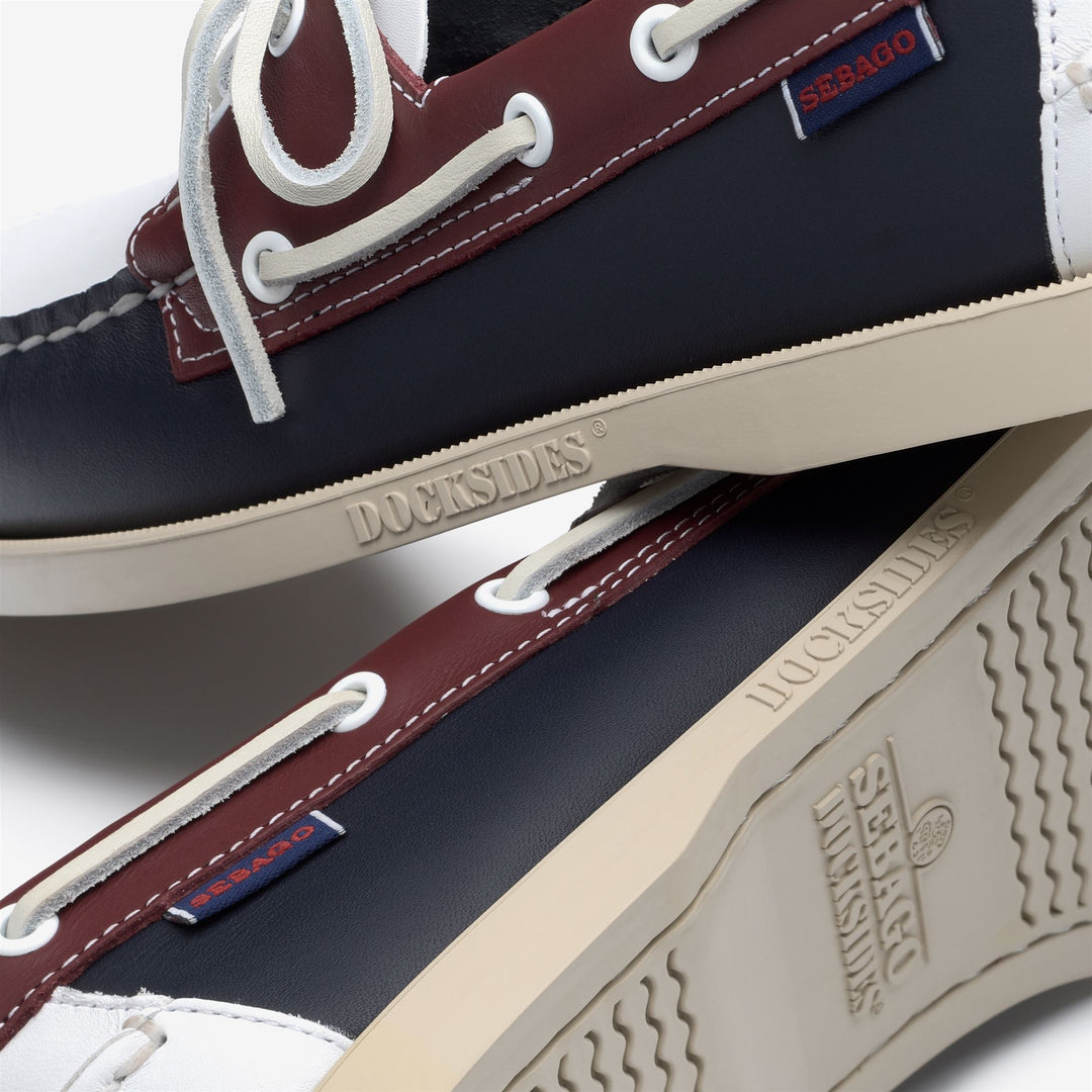 Mocassini da Barca in Pelle Uomo Blu Navy main