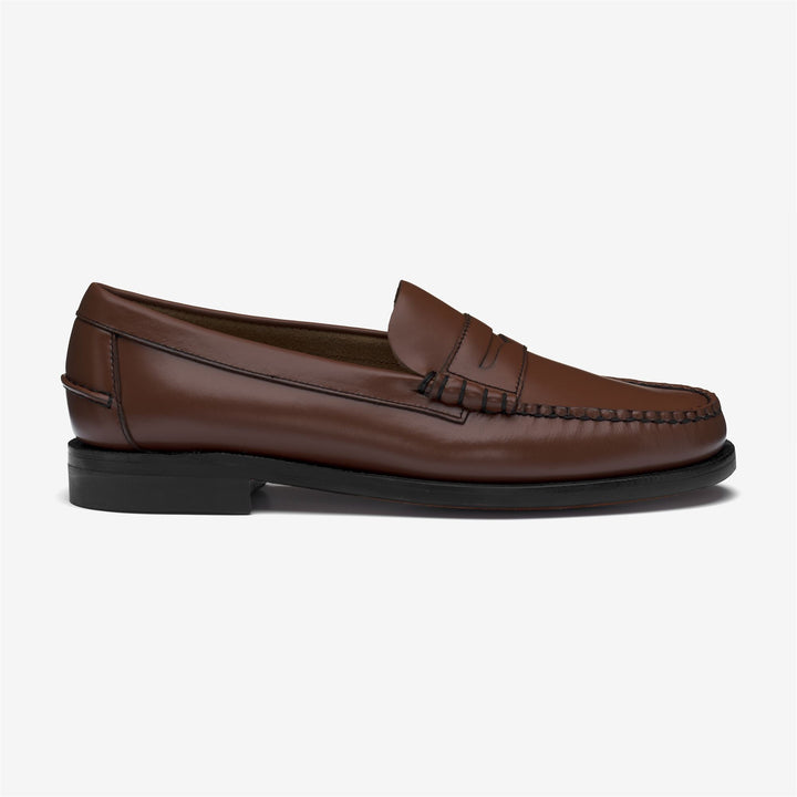 Mocassins marron pour homme, confectionnés en cuir 1