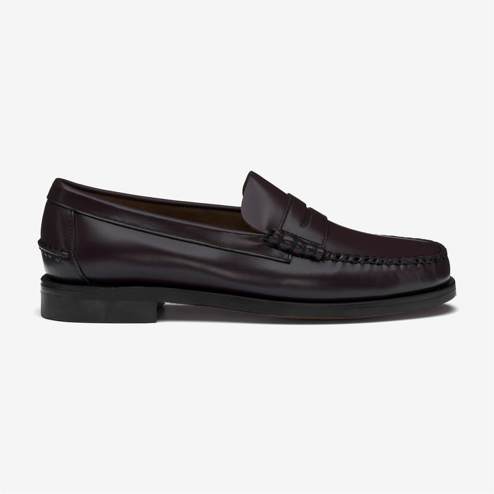 Mocassins marron foncé pour homme avec semelle en cuir 1