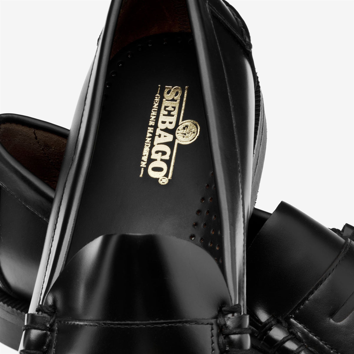 Black Men's Leather Slip-On Loafer