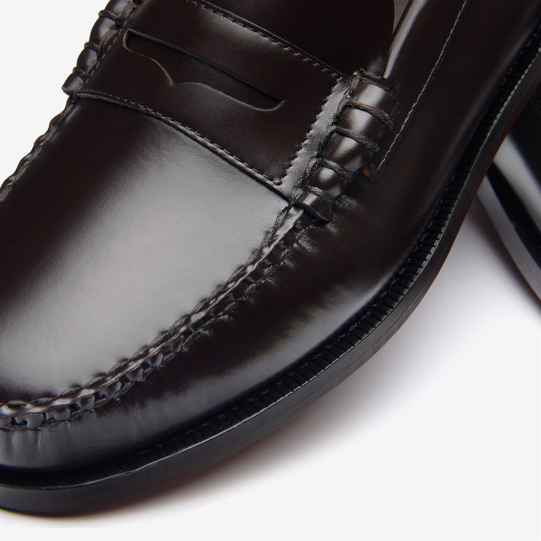 Dark Grey Men's Leather Moccasin Loafers for Business main