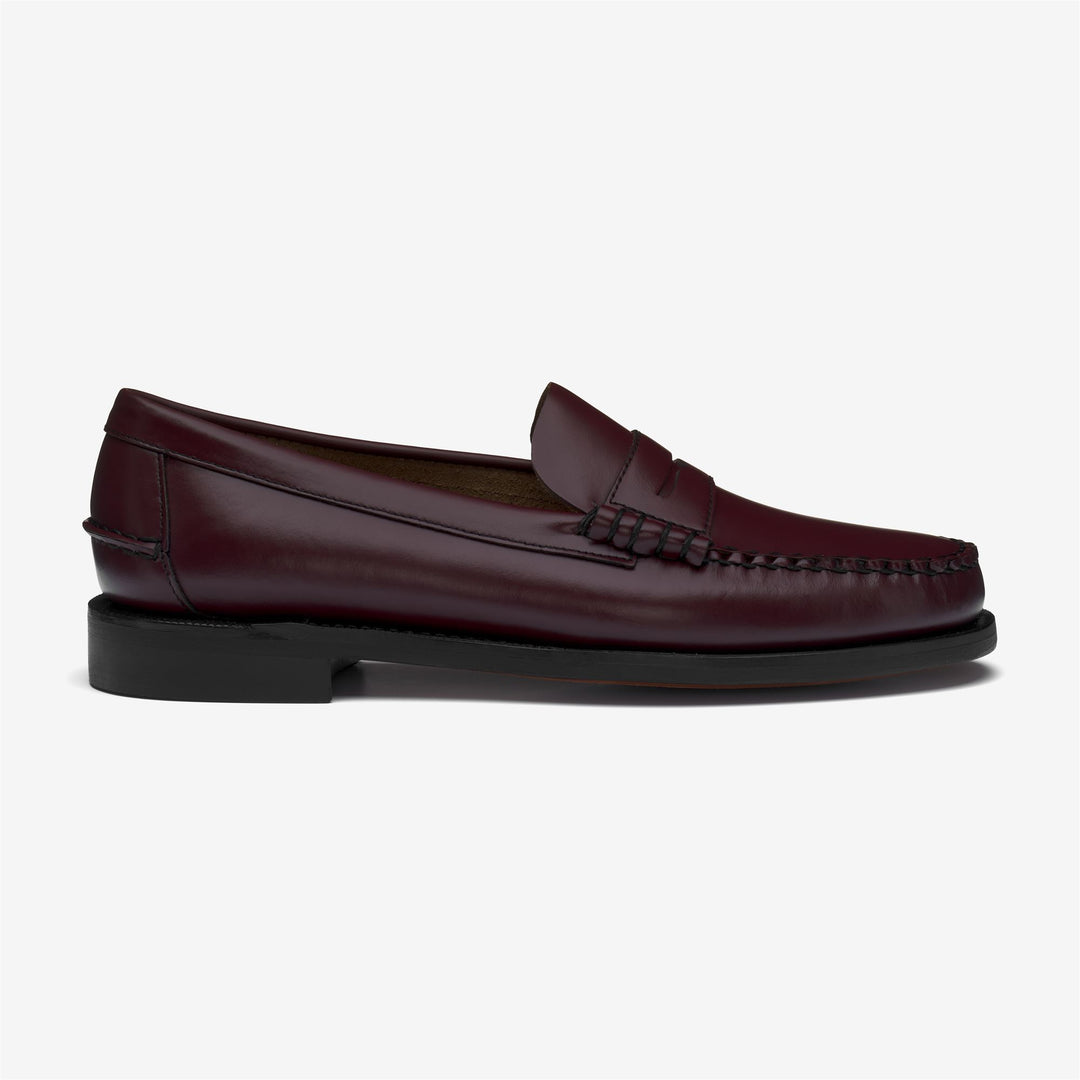 Garnet Brown Men's Business Leather Moccasin Loafers 01