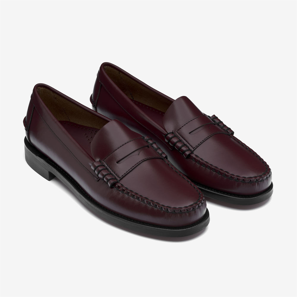 Garnet Brown Men's Business Leather Moccasin Loafers 02