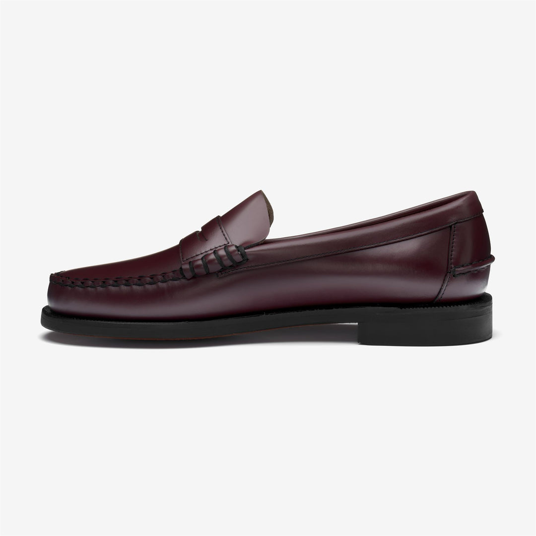 Garnet Brown Men's Business Leather Moccasin Loafers main
