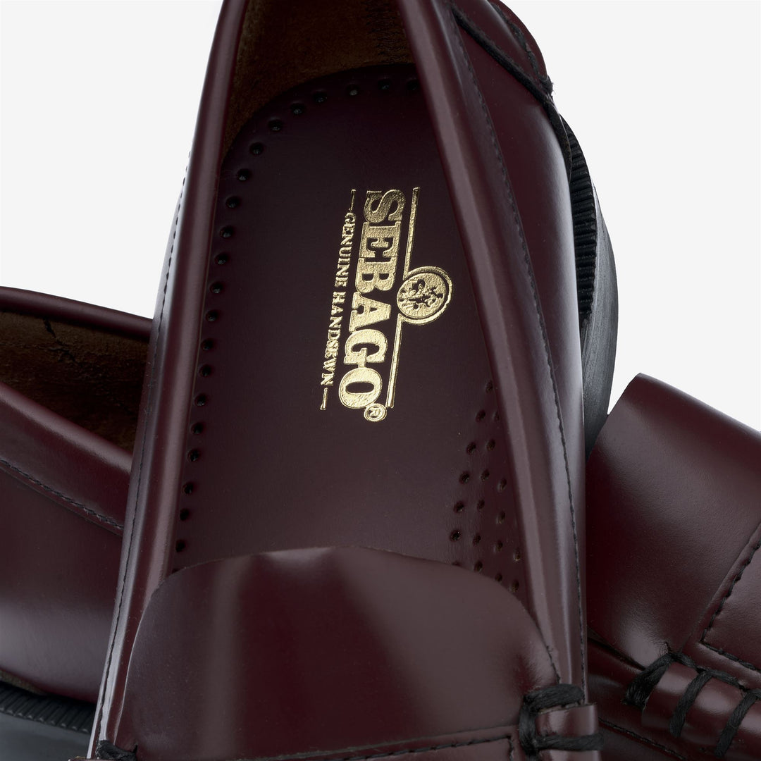Garnet Brown Men's Business Leather Moccasin Loafers main