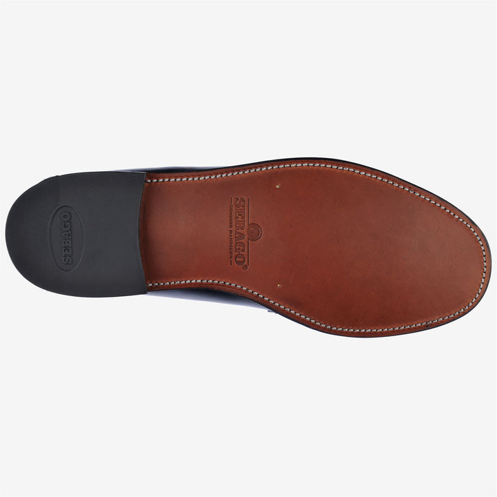 Black Men's Business Moccasin Loafers with Leather Construction 5