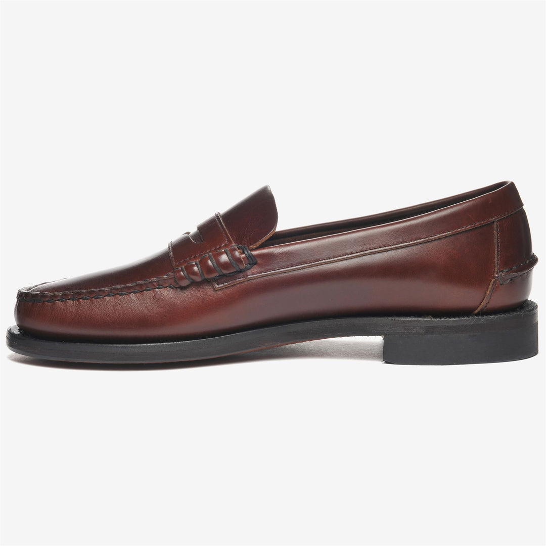 Mocasines de negocios sin cordones para hombre en color marrón canela main
