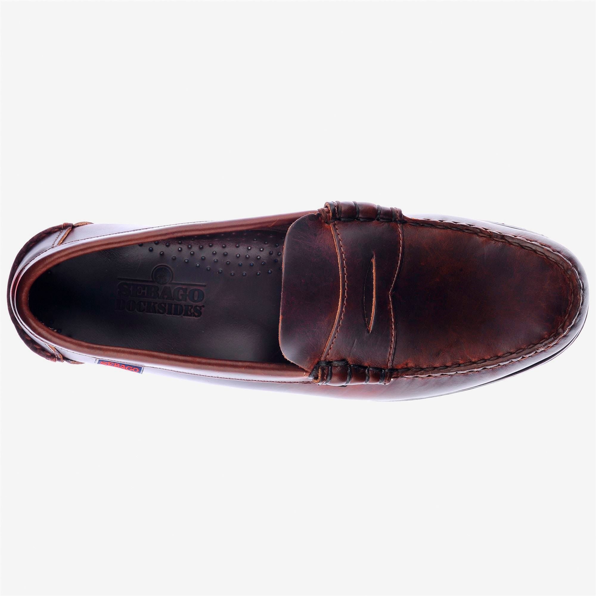 Brown Men's Nautical Leather Moccasin Boat Shoes | Sebago