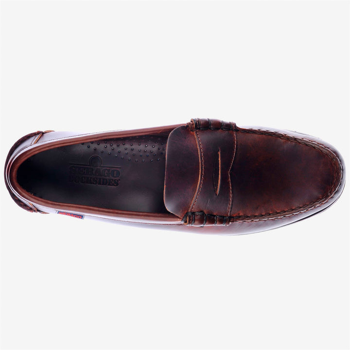 Brown Men's Nautical Leather Moccasin Boat Shoes 3