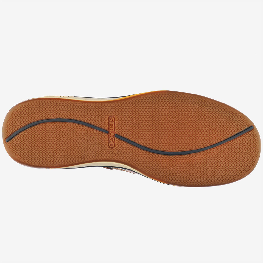 Mocassini da Vela Uomo in Arancione Cognac con Suola in Gomma main