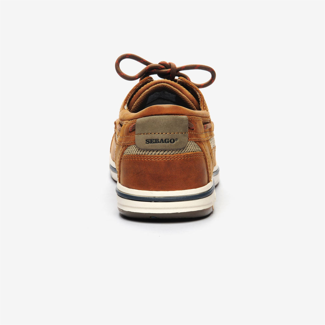 Cinnamon brown Men's Sailing Moccasin Footwear with Flexible Design main