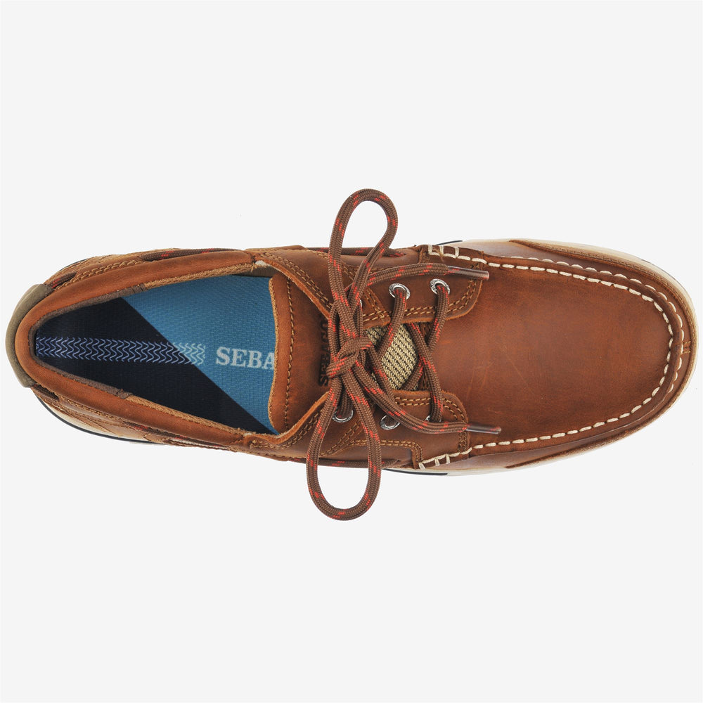 Zimtbraune Segel-Mokassins für Herren mit flexiblem Design 02