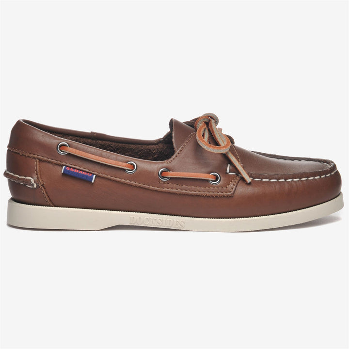Brown Women's Nautical Moccasin Boat Shoes for Yachting 1