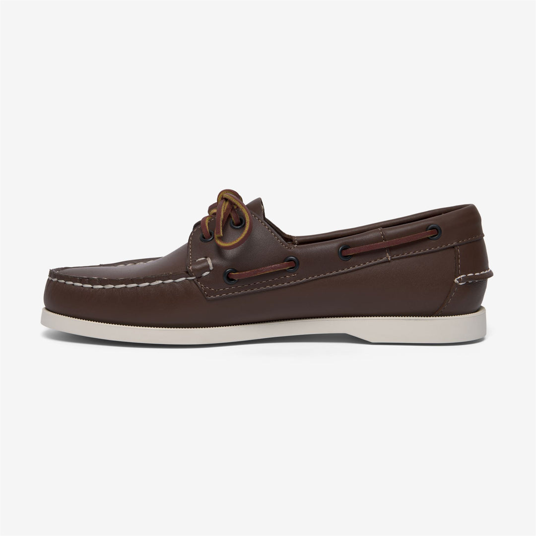 Brown Women's Nautical Moccasin Boat Shoes for Yachting main