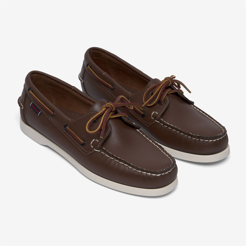 Brown Women's Nautical Moccasin Boat Shoes for Yachting 02