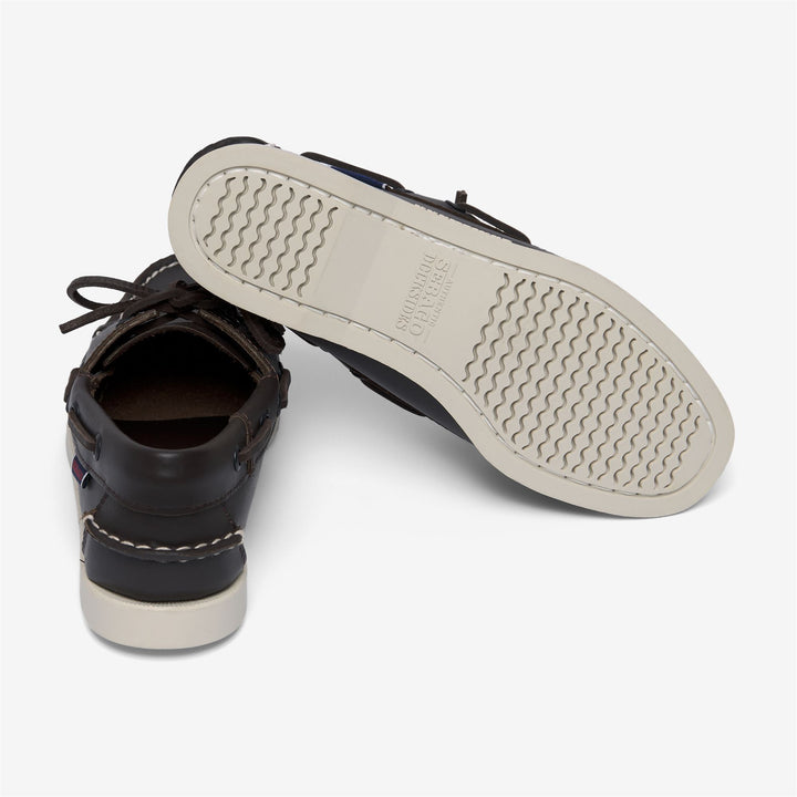 Dark Brown Women's Nautical Moccasin Boat Shoes 4