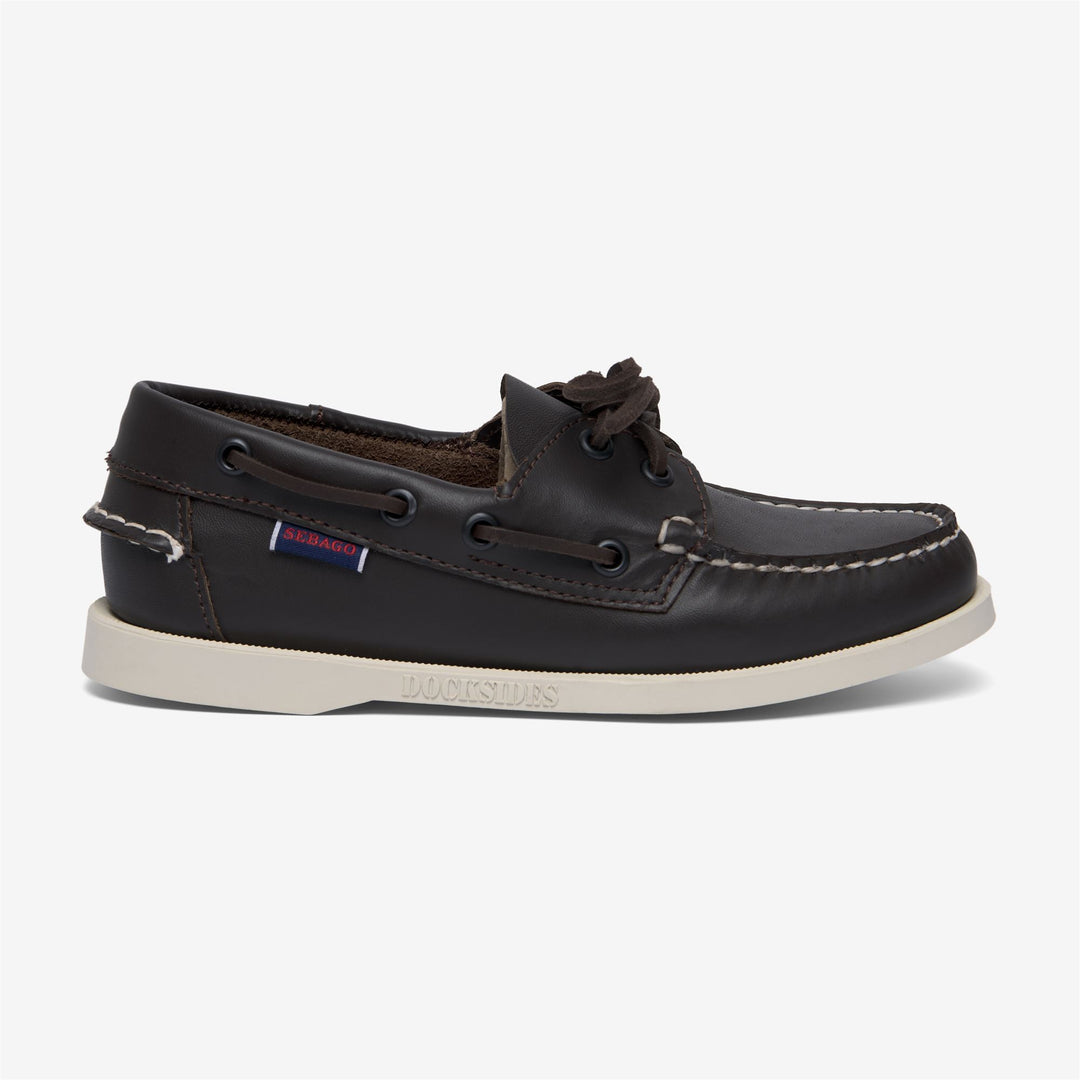 Dark Brown Women's Nautical Moccasin Boat Shoes 01