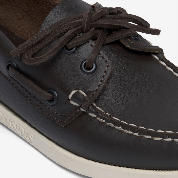 Dark Brown Women's Nautical Moccasin Boat Shoes 6