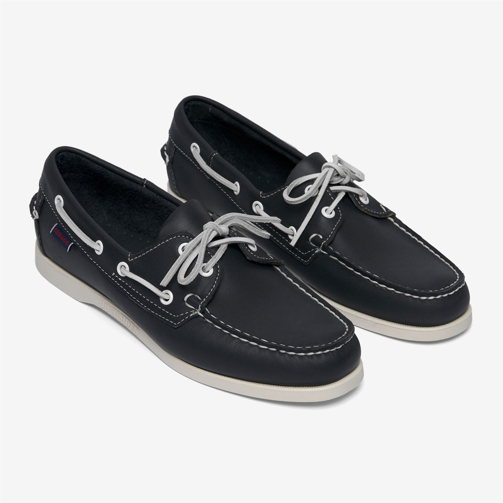 Navy Blue Women's Yachting Moccasin Boat Shoes 02